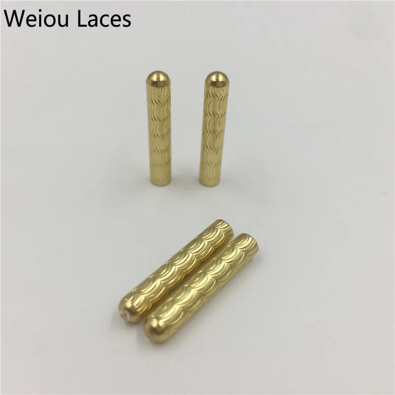 Weiou(20 штук/5 комплектов) Шнурки металлическими наконечниками 4x22 мм вдохновил бесшовных золотые наконечники для свитшот с капюшоном шнуровка качество шнурке конец