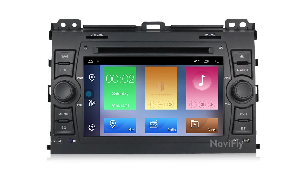Excellent NaviFly 7 inch 2 Din GPS Navigation 2G+32G Android 9.1 Car Radio multimedia player for Toyota Prado 120 2004-2009 DVD WIFI BT 7 Excellent NaviFly 7 inch 2 Din GPS Navigation 2G+32G Android 9.1 Car Radio multimedia player for Toyota Prado 120 2004-2009 DVD WIFI BT 7