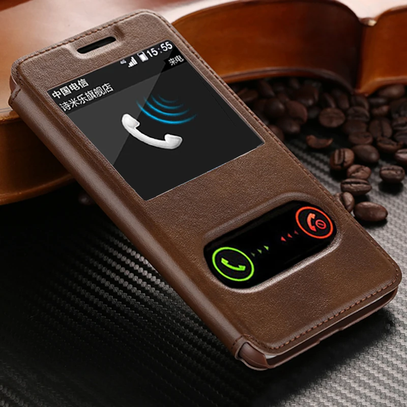 

For Meizu m3s Case Flip Stand Cover High Quality Cases Luxury PU Leather Case For Meizu m3s Back Cover & View Window Coque Funad