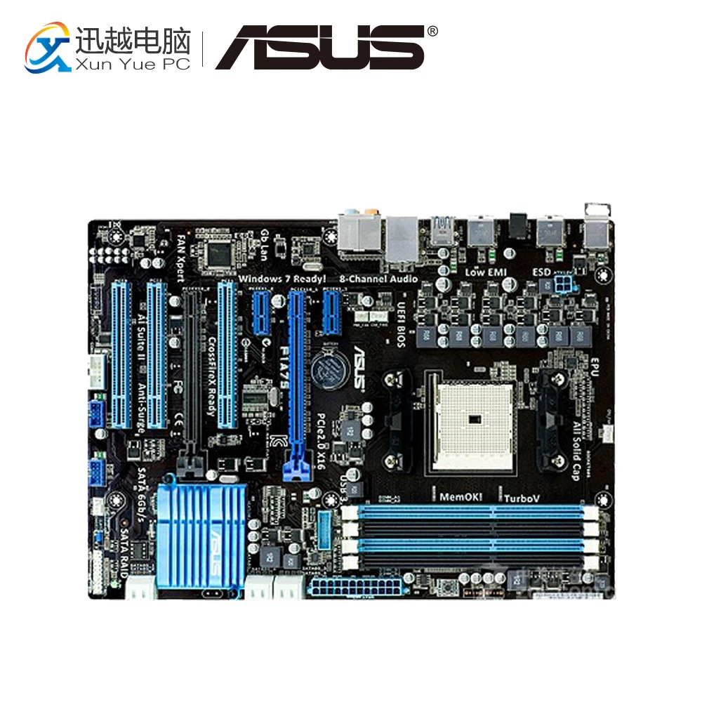 

Asus F1A75 Desktop Motherboard A75 Socket FM1 DDR3 64G SATA3 USB3.0 ATX