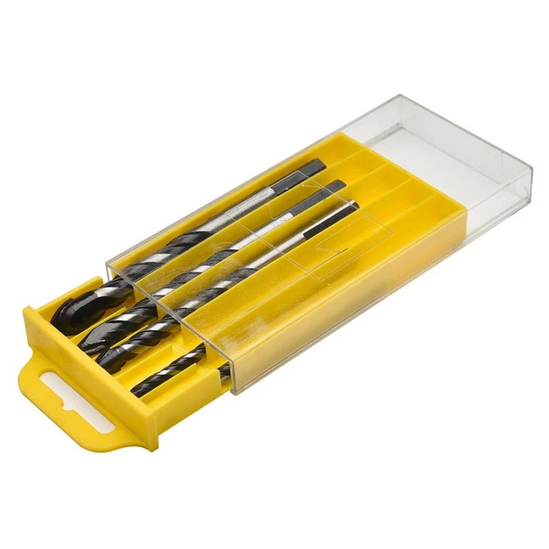 0063 MPT 5Pcs Tungsten Carbide Glass Drill Bit Carbide Edges Tile Drill Set Titanium Coated ith Hex Shank Power Tools Accessories
