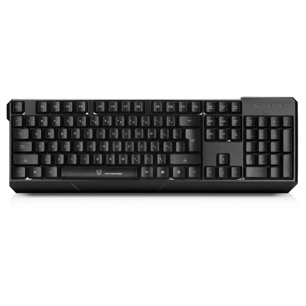 MotoSpeed K70 7-Цвет ful Подсветка компьютер Teclado USB 104 ключи Gaming Keyboard мембраны keybs Черный отправить с коробкой