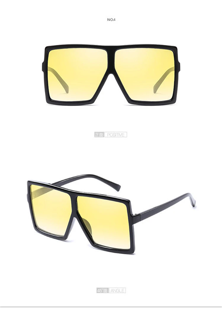 oversized rimless sunglasses square big black one piece lens yellow sun glasses for women men 2018 uv400 (12)