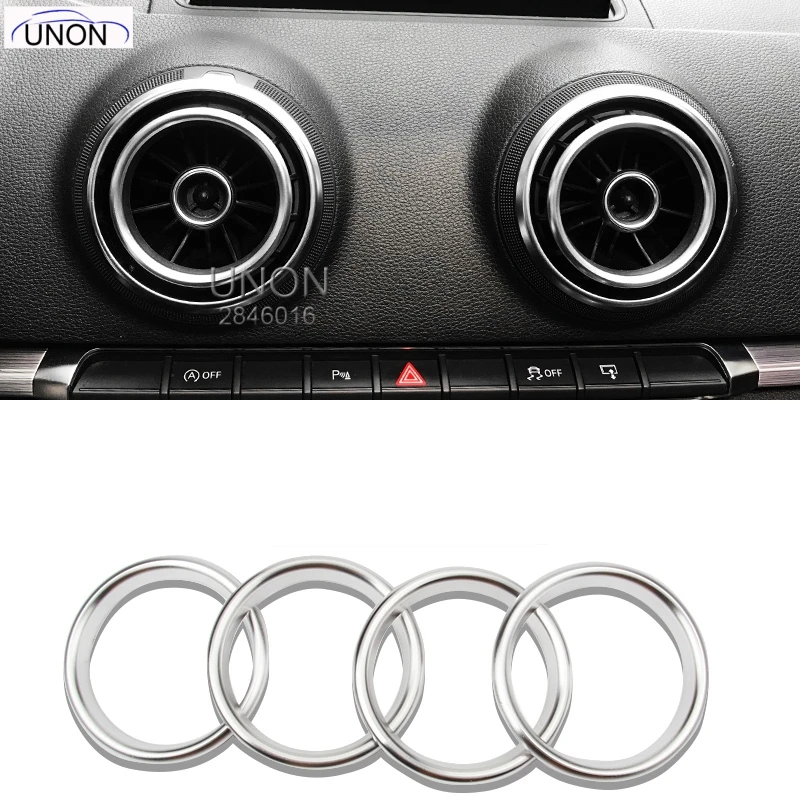 deltage smukke Tilgængelig Car Styling Interior Accessories For Audi A3 8V Instrument Desk Air  Conditioning Outlet Stainless Steel Decorative Auto Stickers|Car Stickers|  - AliExpress