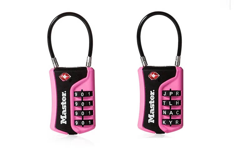 Master Lock TSA Luggage Lock WORD Numeric Combination Password Locks For Travel Luggage Suitcase Code Padlock Customs Lock  (11)