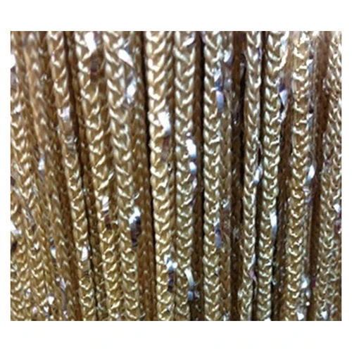 Image PHFU Room Door Window Beads Crystal String Curtain Beads Wall Panel Fringe Divider Champagne