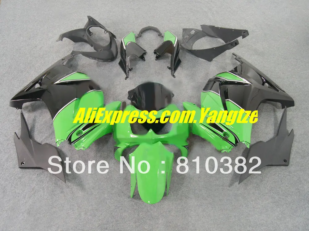 

Green black Fairing Kit for KAWASAKI Ninja ZX250R ZX-250R 2008 2012 ZX 250R EX250 08 09 10 11 12 Injection mold Fairings set