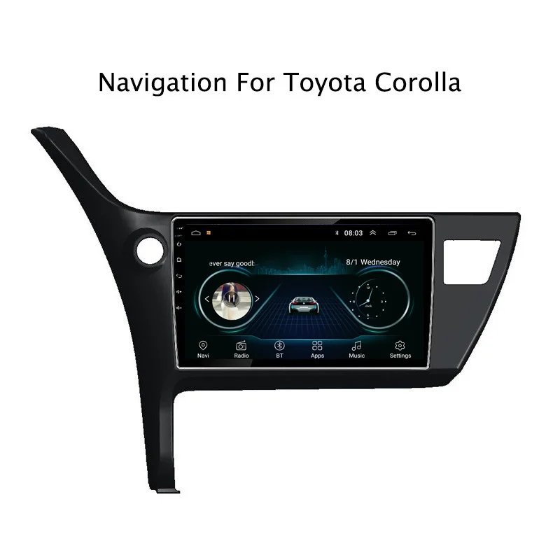 Discount 10.1" 2.5D IPS Android 8.1 Car DVD GPS Player For Toyota Corolla 2017-2018 Car Radio Stereo Head Unit with Navigation 0
