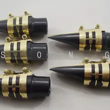 5 комплектов Саксофон альт рупором и резные Лигатура и колпачок