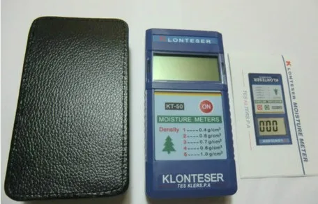 Kopen Gratis verzending KT 50B Digitale Inductieve Papier Hout Boom Hout Vochtmeter meetbereik 2 ~ 90% 0.1 Nauwkeurigheid