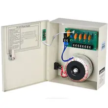 AC 24v CCTV источник питания 10A 4 канала в штучной упаковке безопасности распределения питания 220 V/110 V AC 240W