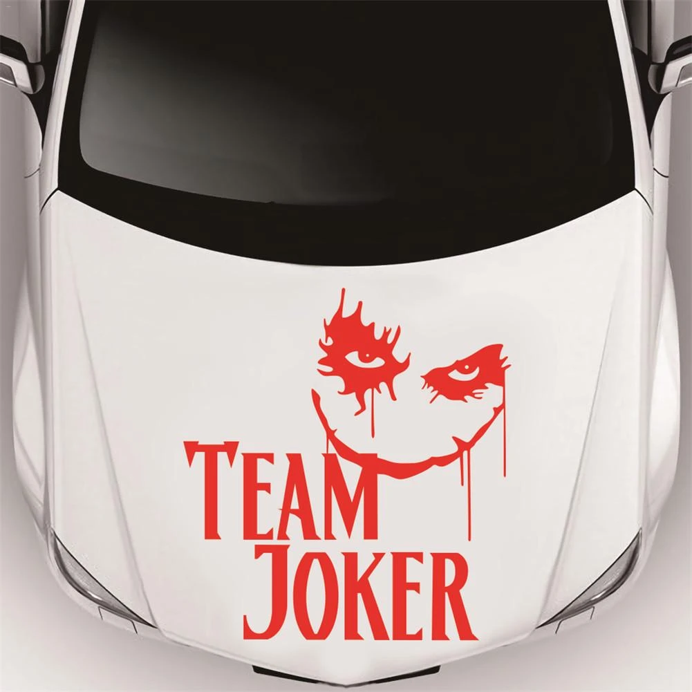 Tim Baru Joker Clown Hood Mobil Stiker Penutup Stiker Mobil D 906 Mobil Stiker AliExpress