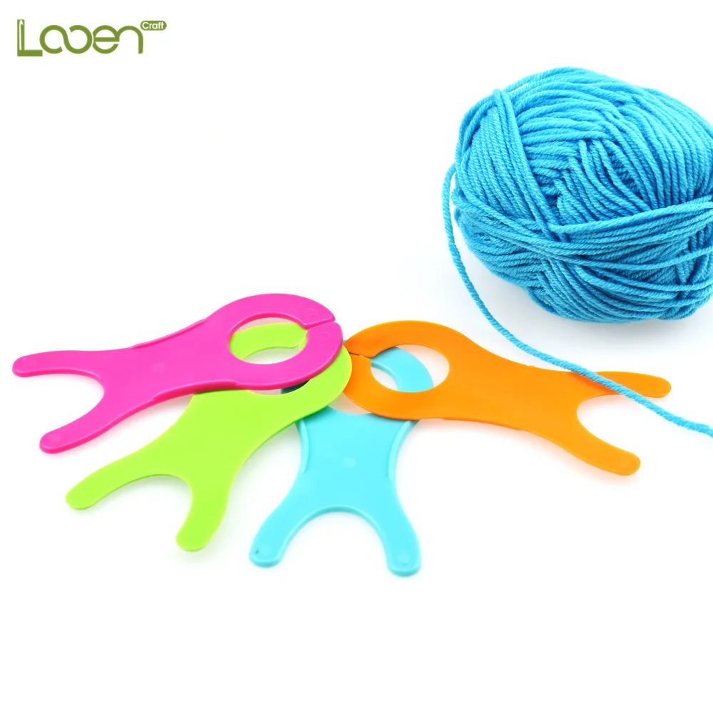 

4 Pcs/set Looen Thread String Winding Board Tools,DIY Hand Craft Plastic Winding Sheet Yarn Coiling Plate Knitting Tools