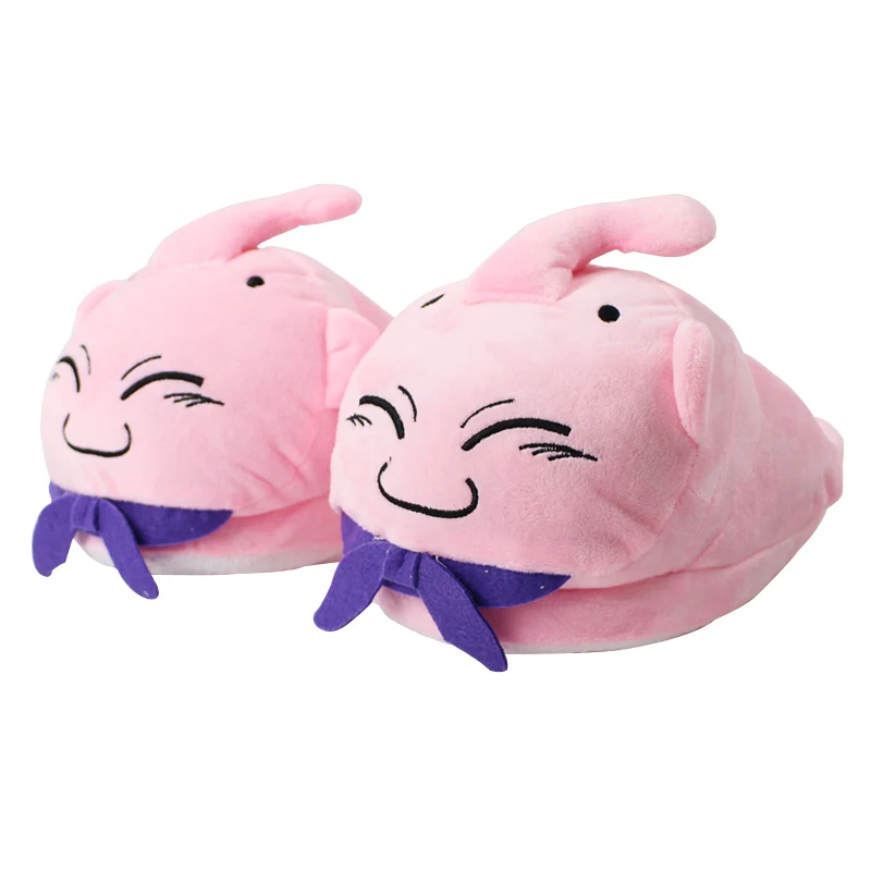 

30cm Dragon Ball Z Plush Slippers Majin Buu Soft Stuffed Shoes Warm Winter Indoor Slippers