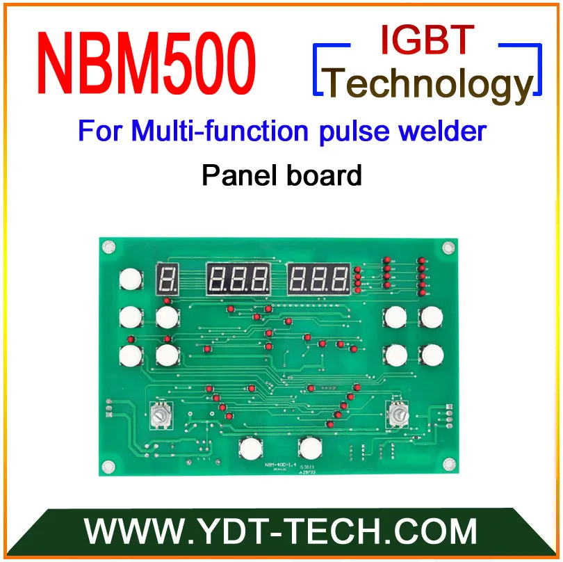 YDT NBM 500 печатная плата для мульти-функции импульса mig защиты газа управление доска + панель (2 шт.)