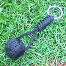 Спортивная безопасность 3 в 1 Парашютная веревка ткацкие гаечные ключи Веревка стальной шар сломанное окно брелок Открытый аварийный аптечка