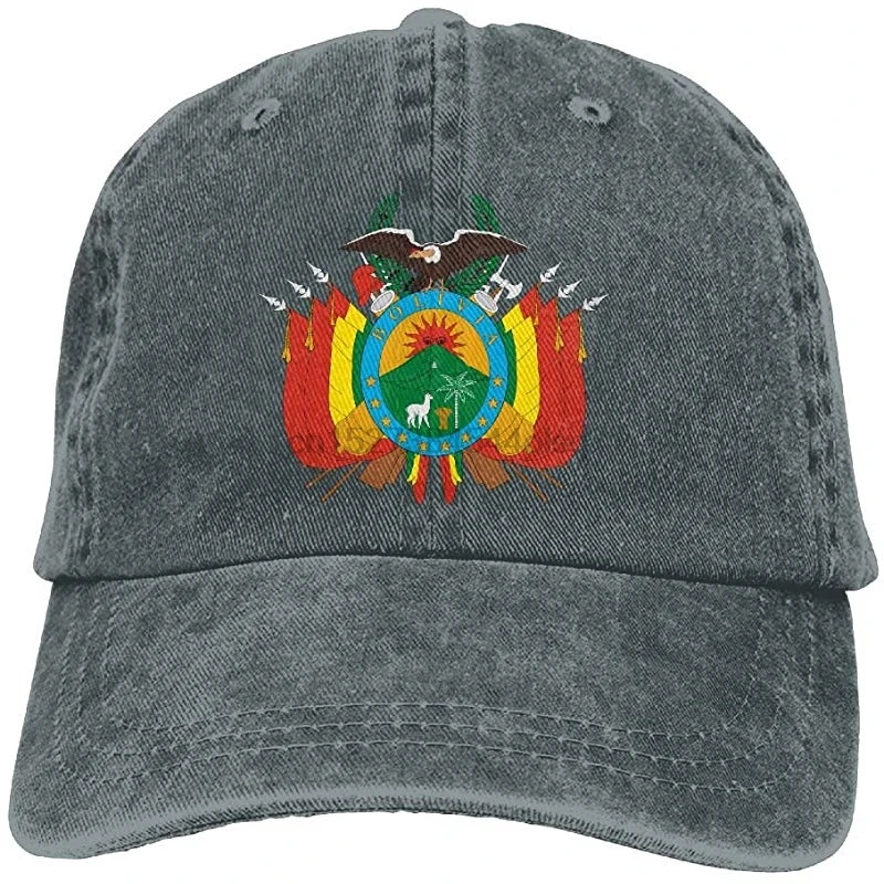 

Coat of Arms of Bolivia Adult Cowboy Hat Baseball Cap Adjustable Athletic Make Custom Casual Hat for Men and Women