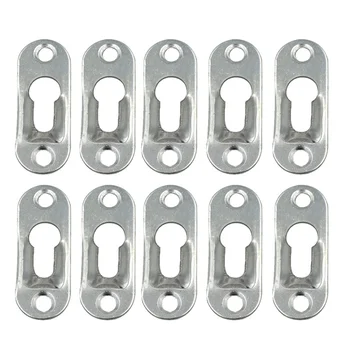 

20 Pcs/Set Keyhole Hangers Iron Hanging Plate Hardware for Mirror Oil Painting Picture Frames HUG-Deals