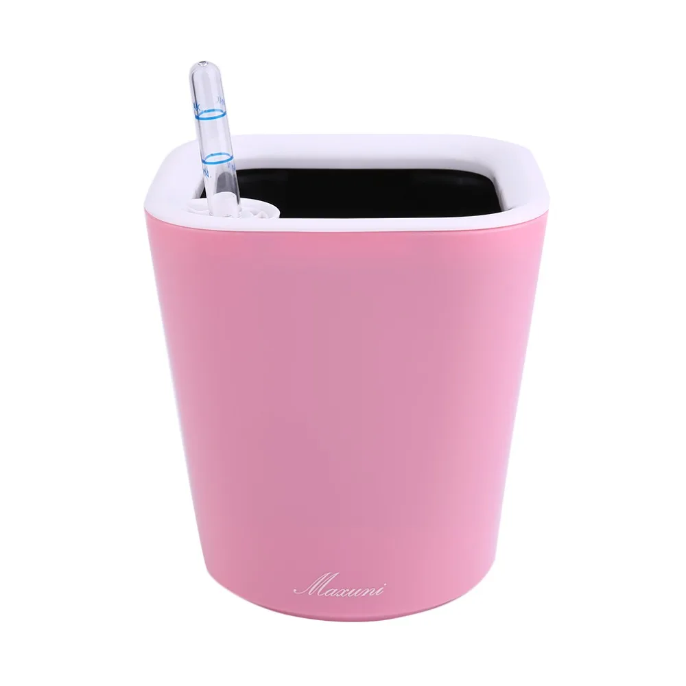 

Professional Automatic Watering Flower Pot Exquisite Balcony Garden Plant Planter Home Office Decoration Supplies