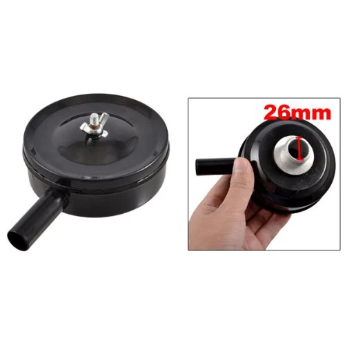 

2 Sets/Lot 1" PT Male Thread Metal Air Compressor Silencer Filter Muffler Black