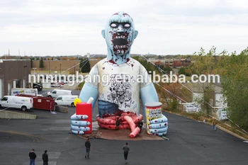 

Free shipping 5m tall Halloween decoration inflatable zombie/walking dead for advertising equipment
