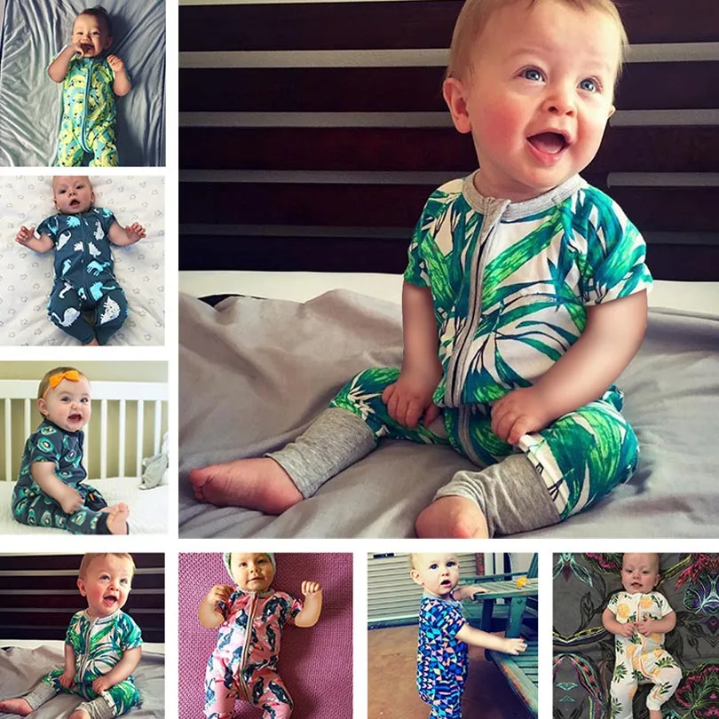 الفتيان الفتيات سراويل قطنية الكرتون الطفل قصيرة الأكمام بذلة 2019 الصيف طفل الوليد الاطفال الملابس سستة السروال القصير الفتيان الفتيات سراويل قطنية الكرتون الطفل قصيرة الأكمام بذلة 2019 الصيف طفل الوليد الاطفال الملابس سستة السروال القصير