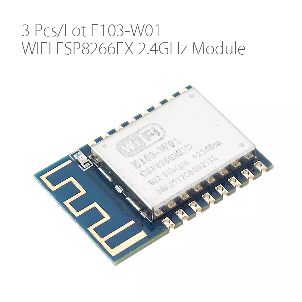3 шт./лот E103-W01 WIFI ESP8266EX 2 4 ГГц 100 мВт PCB антенна IoT UHF беспроводной трансивер ESP8266