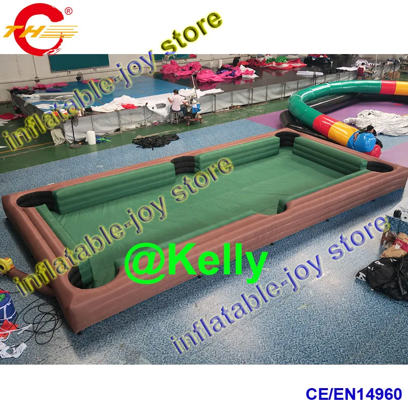 12x6x0.5mH free shipping inflatable snooker pool table, durable