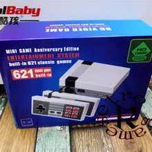 DHL 50 шт./лот мини игровой консоли Ретро ТВ Ручной игровой консоли встроенный 621 различных игр с HDMI Выход PAL и NTSC