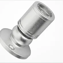 В серебряном корпусе с 1x1 Вт Мини светодиодный встраиваемые тёплого/белый Светодиодный прожектор ювелирные изделия свет Кабинетная потолочная автомобильный прожектор фон AC110V 220 V