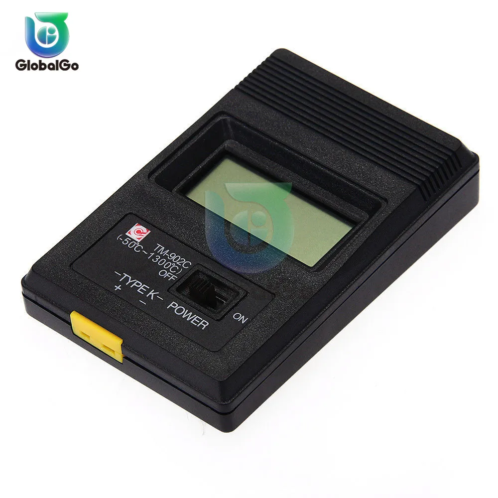 TM 902C 50 ℃ до 1300 Температура метр TM902C с цифровым к Тип термометр Сенсор тестер ЖК