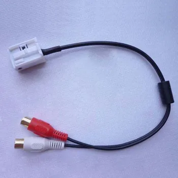 

2RCA AUX input Audio 20 30 50 cable for Mercedes benz W164 W203 W209 Comand APS NTG date transmission Conversion