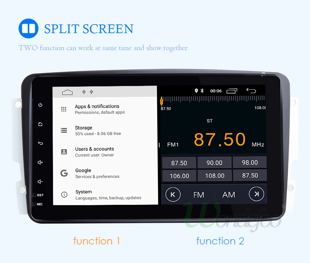 Excellent IPS SCREEN Android 8.1 2G RAM 4Core 2Din CAR GPS for Benz W209 W203 W168 W463 W163 M ML Viano W639 Vito Vaneo E-W210 DVD PLAYER 18