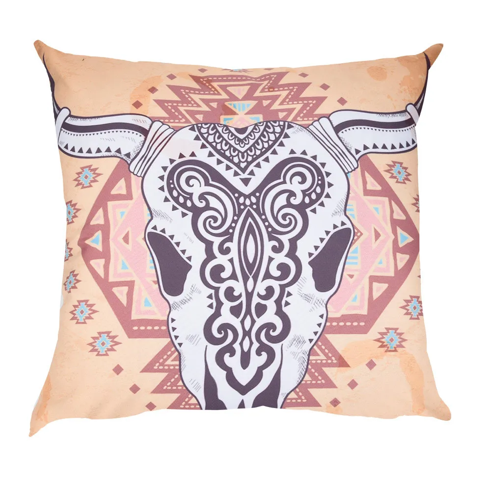 

Gajjar Fine Pattern Printed Pillow Case Polyester Pillowcases Sofa Car Square Cushion Cover 45*45cm Home Decor dropshipping 409Z