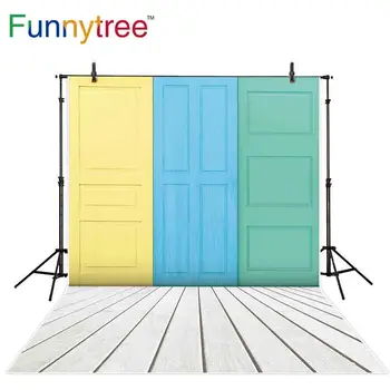 

Funnytree Photo background photographic board wall white wood indoor newborn backdrops photography photocall camera photophone