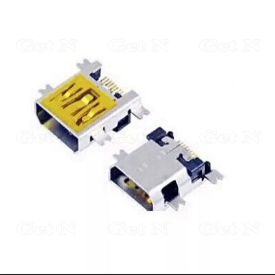 100 шт./лот SMD 2 1 мм затонувший мини USB гнездо 10 контактный|jack jack|jack mini jackjack 2.1mm |