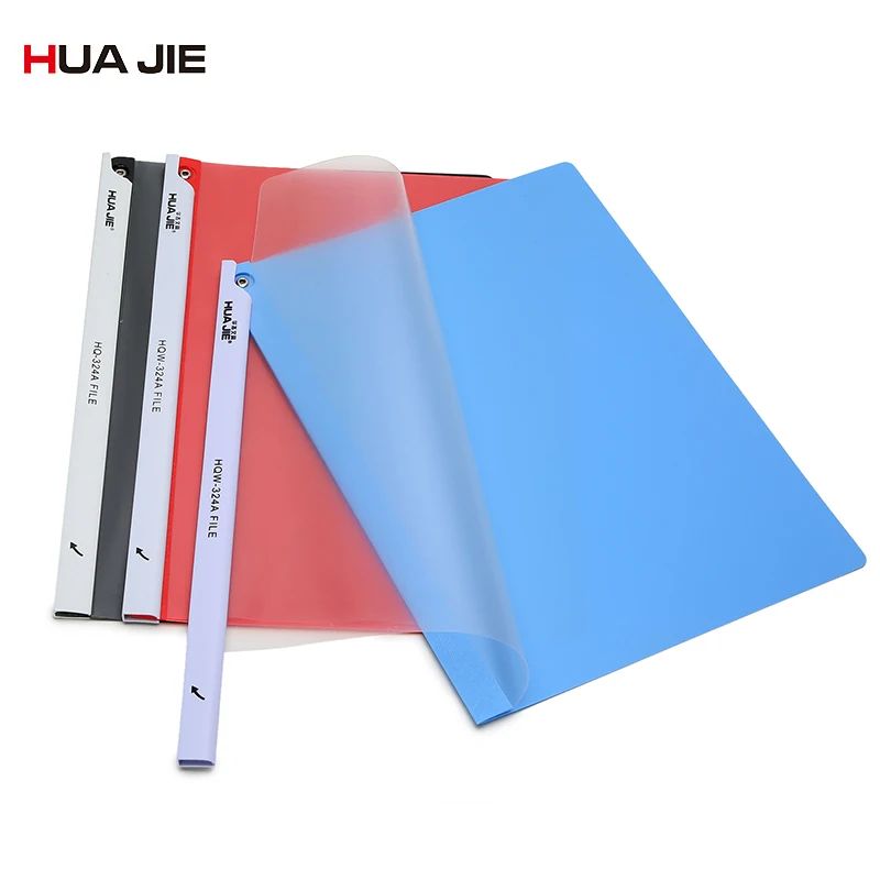 

Creative Transparent File Folder A4 2Pcs Clip Report Folder Spine Bar Office Business Document Storage Filing Product HQW-324