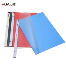 Creative Transparent File Folder A4 2Pcs Clip Report Folder Spine Bar Office Business Document Storage Filing Product HQW-324 coloffice 2018 new impression a4 paper color dot folder four color business office folder data storage folder new filing product