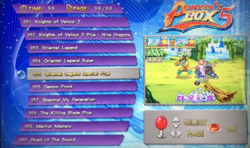 Pandora Box 5 960 in 1 games joystick arcade 2 players console KOF Stickers Video game HDMI/VGA Video output For TV / PC