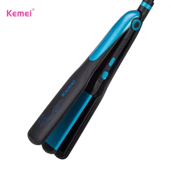 

kemei hair straightener professional 2 in 1 ionic straightening iron and curler styling tool waves curling irons curler women