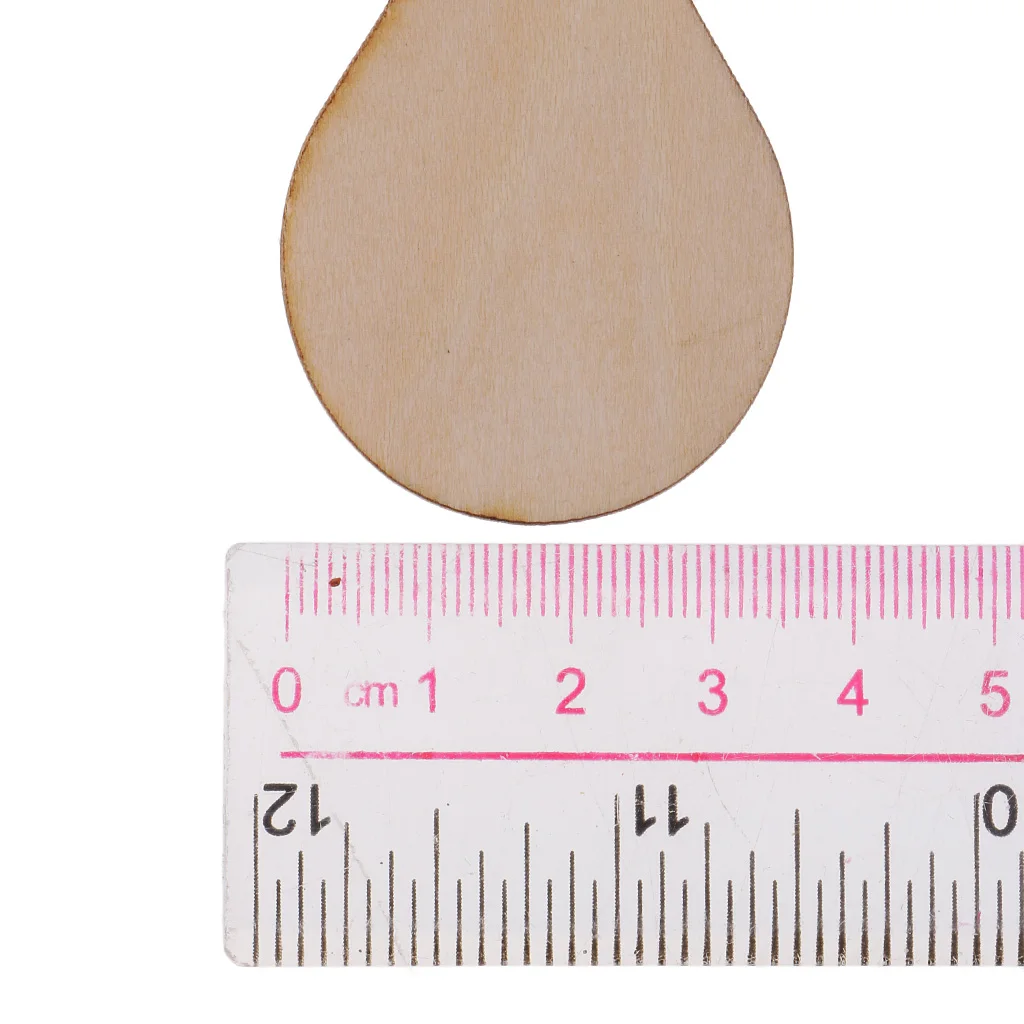 Wooden MDF Drop Shapes Craft Blank Wood Embellishment for Scrapbooking Wedding Party Baby Feet Christmas Decorations DIY