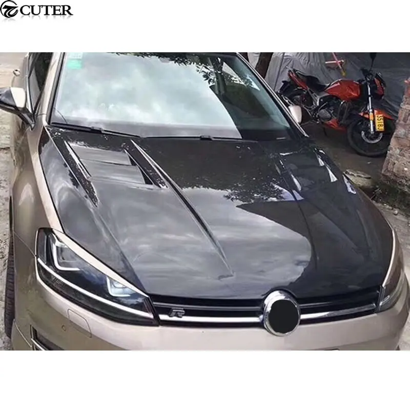 Golf 7 автомобильный комплект кузова из углеродного волокна капот двигателя для Volkswagen Golf 7 передний бампер Aspec стиль 14-15