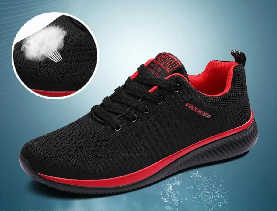 Mens New Mesh Men Casual Shoes Lac-up Men Shoes Lightweight Comfortable Breathable Walking Sneakers Tenis Feminino Zapatos