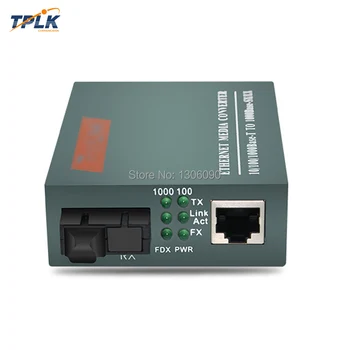 

Free Shipping 1 Pair HTB-GS-03 A/B Gigabit Fiber Optical Media Converter 1000Mbps Single Mode Fiber 20KM External Power Supply