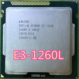 ЦП Xeon процессор E3 1260L E3-1260L 2,4 ГГц L3 8 м Quad-Core TDP 45 Вт Процессор для hp GEN8 E3-1260L e3-1260L