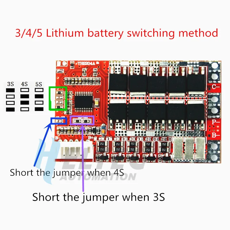 5S 50A BMS плата/55A 3,7 в литиевая батарея Защитная плата/3,2 в железо фосфат/LiFePO4 батарея BMS плата с балансом