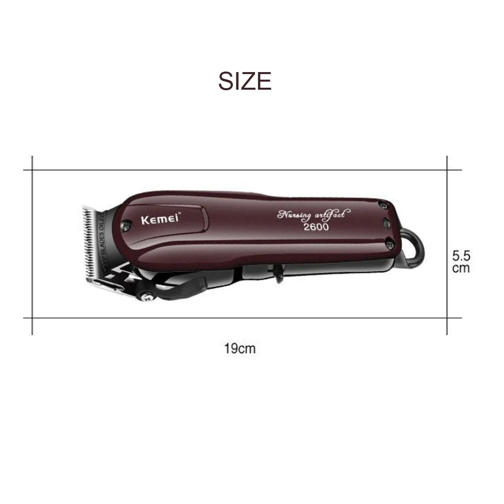 Kemei KM 2600 cabeça de aço carbono