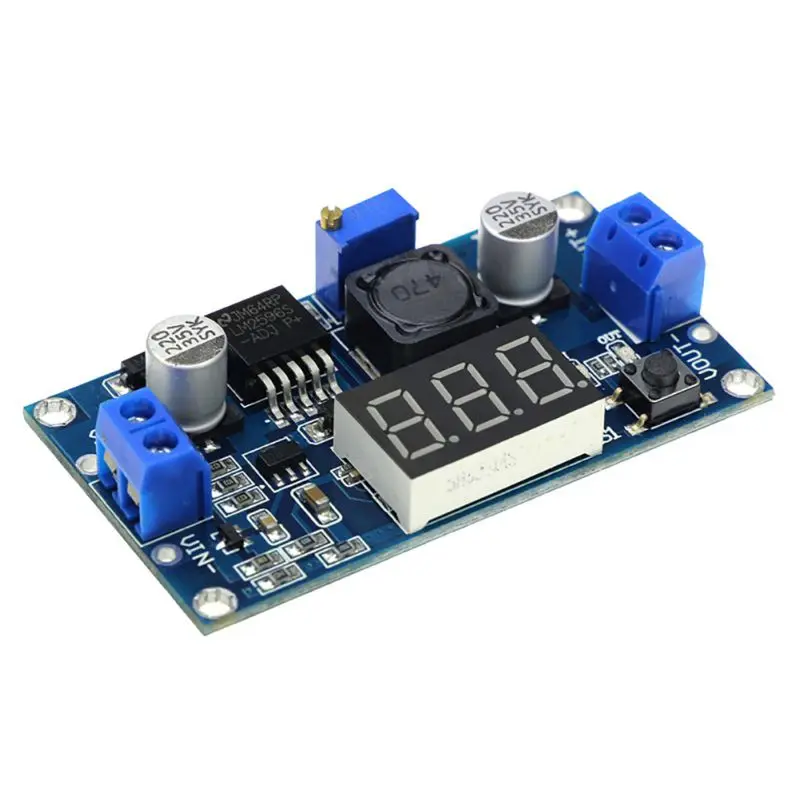 

LM2596 Analog Control Buck Converter DC-DC 4-32V to 1.25-30V Step-down Regulator Module 24V 12V to 5V 3A with LED Display