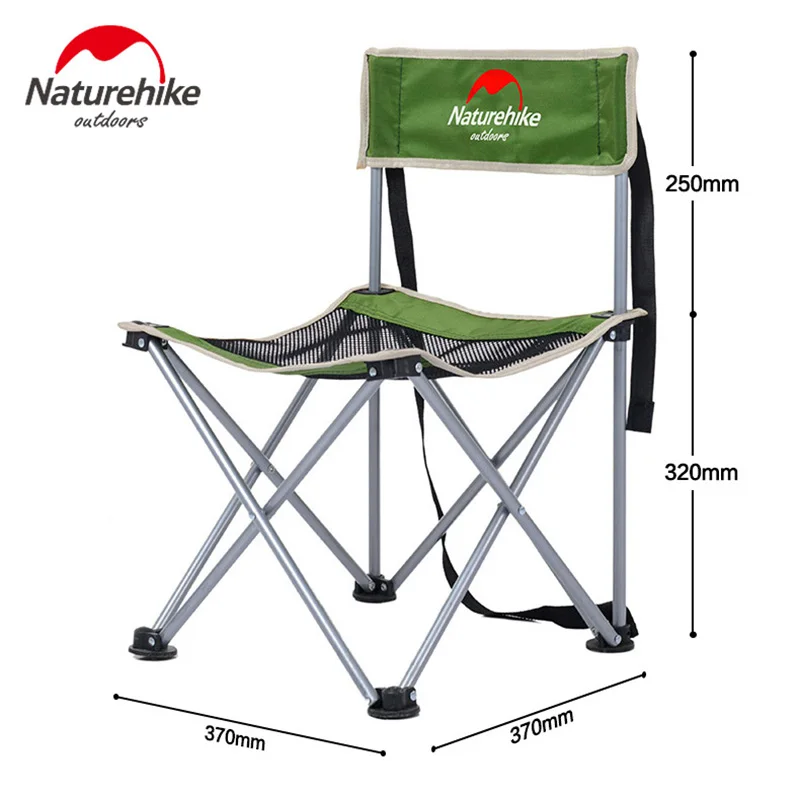 Naturehike في المحمولة الصيد كرسي طوي 2 الألوان الصلب المشي للطي نزهة الشواء الشاطئ المهنة التخييم الكراسي