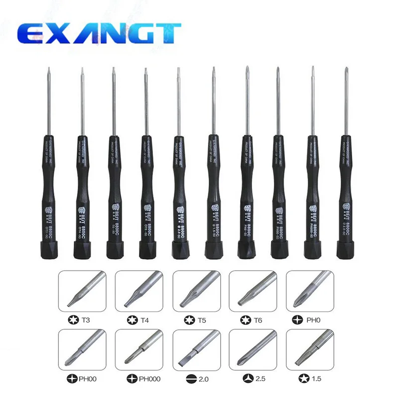 BST-8800C Precision Cross Head Phillips Torx 10in1 Screwdriver set for Macbook Pro Laptop Samsung Cellphone Repair Tool | Инструменты